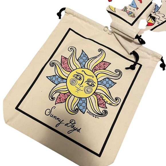 Brighton Sea Breeze Set of 3 Travel Bag Set Cotton Canvas Beach Bags - Picture 2 of 5